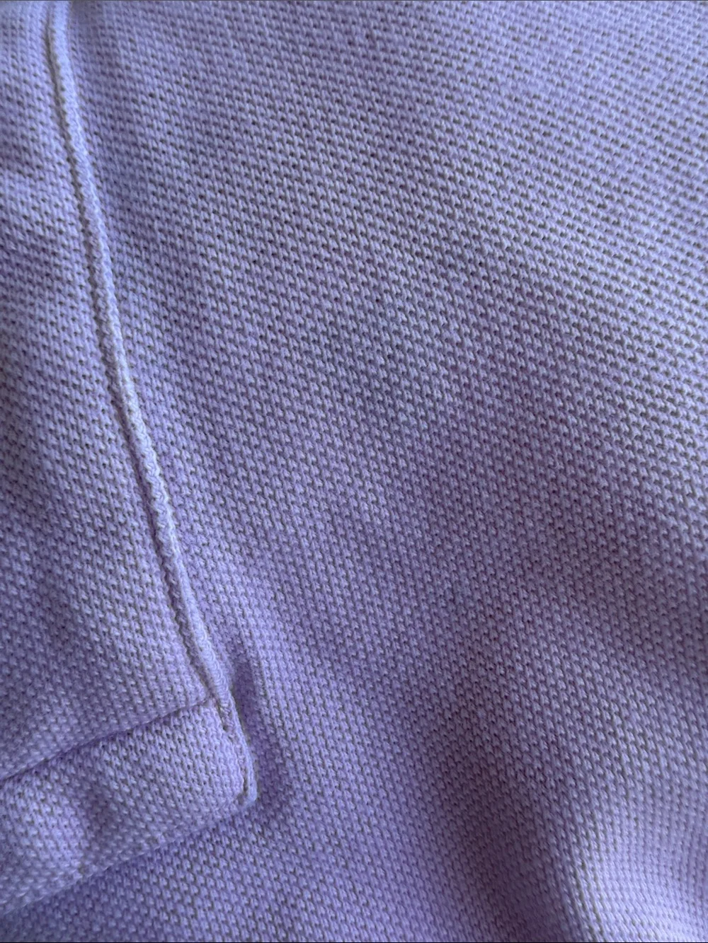 Ralph Lauren Pastel Pink Polo with Blue Collar
